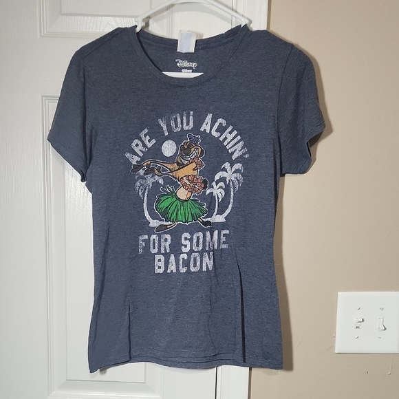 Disney Blue Short Sleeve Tee with Goofy - Picture 1 of 5
